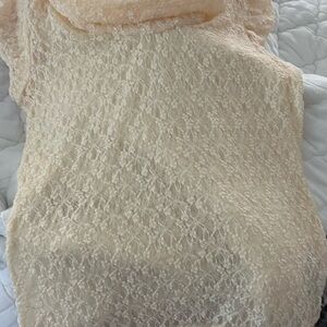 Cache Cream Lace Dress